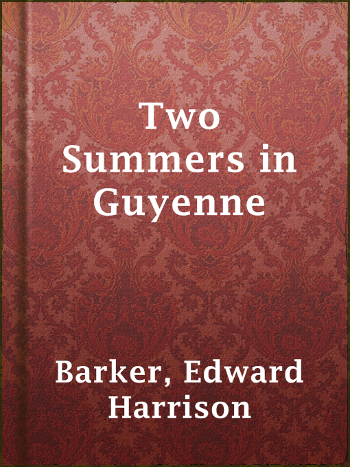 Cover image for Two Summers in Guyenne